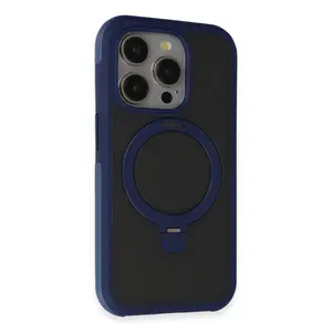 Joko  İphone 15 Pro Zorda Airbag Magsafe Standlı Kapak - Lacivert