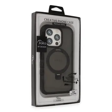 Joko  İphone 15 Pro Zorda Airbag Magsafe Standlı Kapak - Lacivert