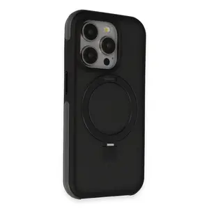 Joko  İphone 15 Pro Max Zorda Airbag Magsafe Standlı Kapak - Siyah