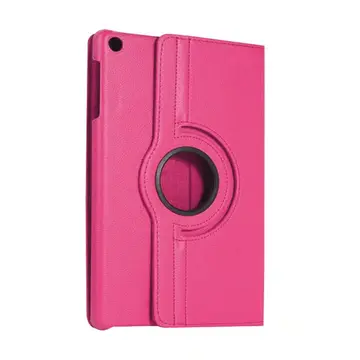 Samsung Galaxy Tab A11 360 Tablet Deri Kılıf - Pembe