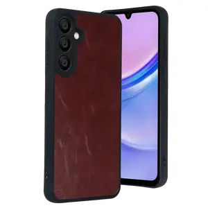Samsung Galaxy A37 5g Aras Deri Kapak - Bordo