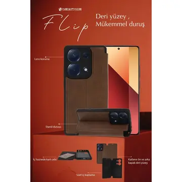 Xiaomi Redmi 15c 4g Flip Cover - Yeşil