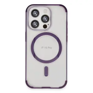 Joko  İphone 15 Pro Hilton Magsafe Kapak - Derin Mor