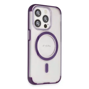 Joko  İphone 15 Pro Hilton Magsafe Kapak - Derin Mor