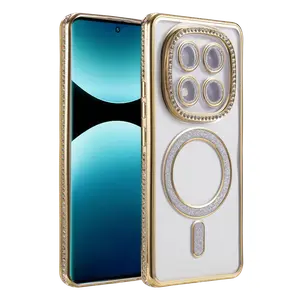 Xiaomi Redmi Note 15 Pro 5g Joke Simli Magneticsafe Kılıf - Gold