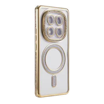 Xiaomi Redmi Note 15 Pro 5g Joke Simli Magneticsafe Kılıf - Gold