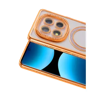 Xiaomi Redmi Note 15 Pro 5g Joke Simli Magneticsafe Kılıf - Turuncu
