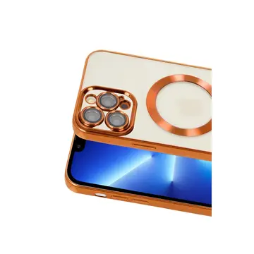 İphone 13 Pro Kılıf Kross Magneticsafe Kapak - Turuncu