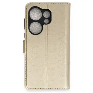 Tecno Camon 20 Prime Trend S Plus Kapaklı Kılıf - Gold