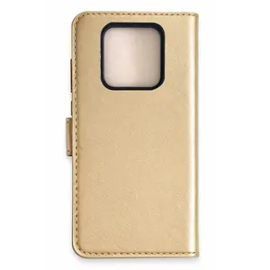 Tecno Camon 16 Prime Trend S Plus Kapaklı Kılıf - Gold