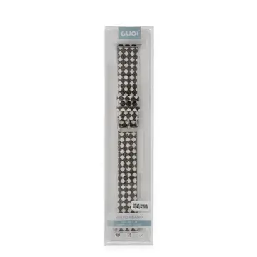 Watch 42mm Karo Motif Kordon - Siyah