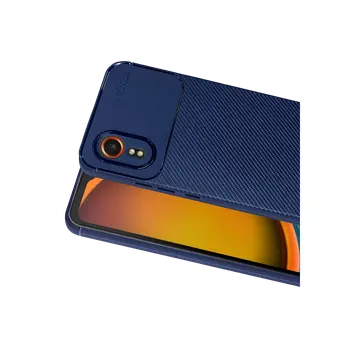 Samsung Galaxy Xcover 7 Kılıf Auto Focus Karbon Kapak - Lacivert