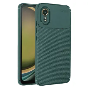 Samsung Galaxy Xcover 7 Kılıf Auto Focus Karbon Kapak - Yeşil