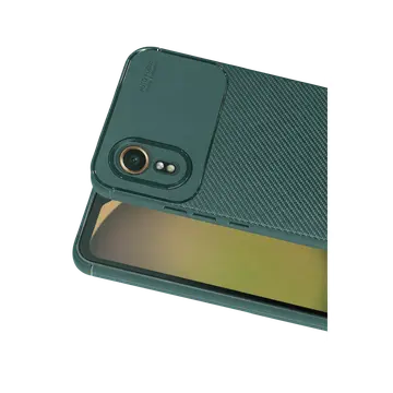 Samsung Galaxy Xcover 7 Kılıf Auto Focus Karbon Kapak - Yeşil