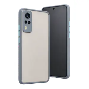 Vivo Y53s Kılıf Montreal Silikon Kapak - Gri