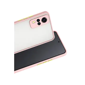 Vivo Y53s Kılıf Montreal Silikon Kapak - Pembe