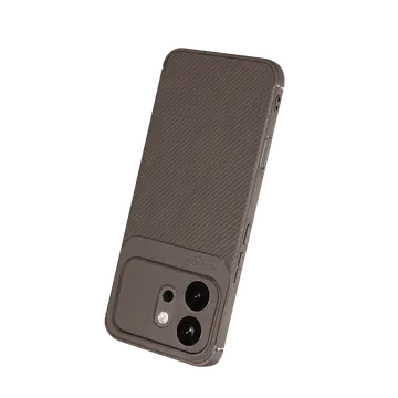 Huawei Honor 600 Auto Focus Karbon Kapak - Gri