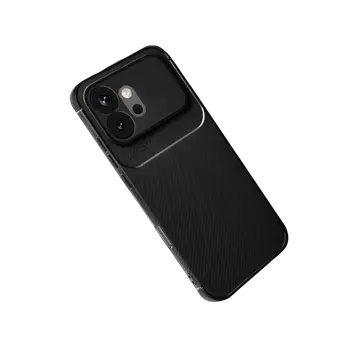 Huawei Honor 600 Auto Focus Karbon Kapak - Siyah