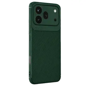 Huawei Honor 600 Pro Auto Focus Karbon Kapak - Koyu Yeşil