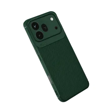 Huawei Honor 600 Pro Auto Focus Karbon Kapak - Koyu Yeşil