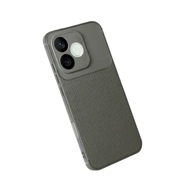 Huawei Honor 600 Lite Auto Focus Karbon Kapak - Gri
