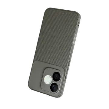 Huawei Honor 600 Lite Auto Focus Karbon Kapak - Gri