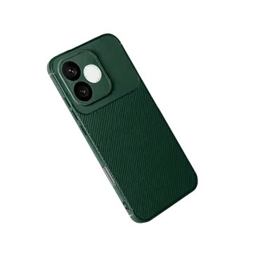 Huawei Honor 600 Lite Auto Focus Karbon Kapak - Koyu Yeşil