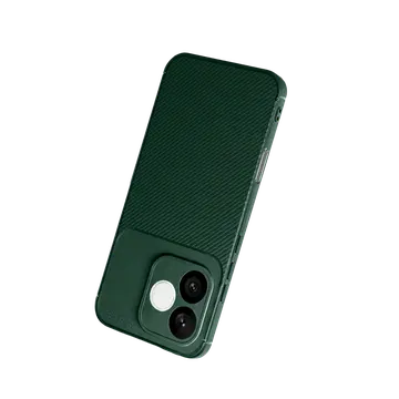 Huawei Honor 600 Lite Auto Focus Karbon Kapak - Koyu Yeşil