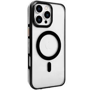 Joko  İphone 16 Pro Gleam Pc Sert Magsafe Kılıf - Şeffaf-siyah