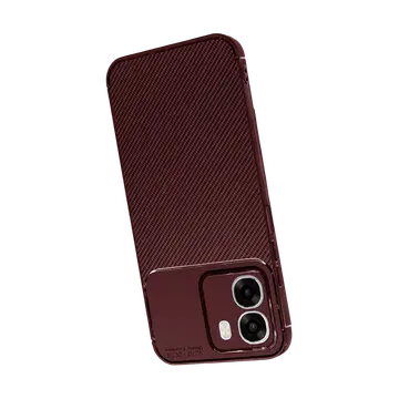 Oppo Oppo A6t 5g Auto Focus Karbon Kapak - Bordo