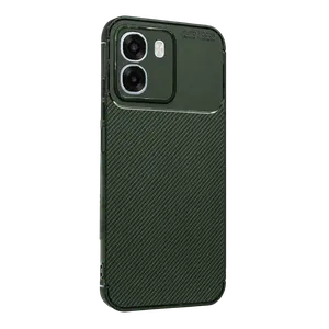 Oppo Oppo A6t 5g Auto Focus Karbon Kapak - Koyu Yeşil