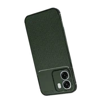 Oppo Oppo A6t 5g Auto Focus Karbon Kapak - Koyu Yeşil