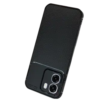 Oppo Oppo A6t 5g Auto Focus Karbon Kapak - Siyah