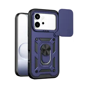 Huawei Honor 600 Pars Lens Yüzüklü Silikon - Lacivert