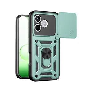 Huawei Honor 600 Lite Pars Lens Yüzüklü Silikon - Yeşil
