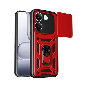 Xiaomi Poco X8 Pro Pars Lens Yüzüklü Silikon - Kırmızı