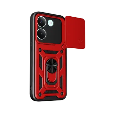 Xiaomi Poco X8 Pro Pars Lens Yüzüklü Silikon - Kırmızı