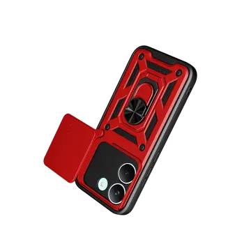 Xiaomi Poco X8 Pro Pars Lens Yüzüklü Silikon - Kırmızı