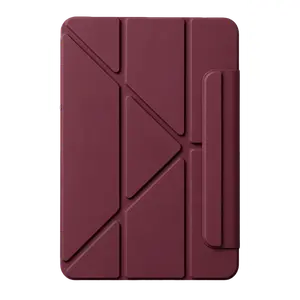 İpad 2025 10.9 10.nesil (a16) Edz Manyetik Standlı Tablet Kılıfı - Mürdüm