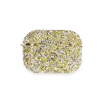Airpods Pro 2 (2.nesil) Luz Taşlı Kılıf - Gold