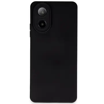 Oppo A38 Kılıf Nano İçi Kadife Silikon - Siyah