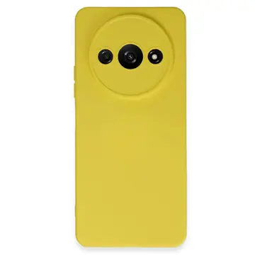 Xiaomi Redmi A3 4g Kılıf Nano İçi Kadife Silikon - Sarı