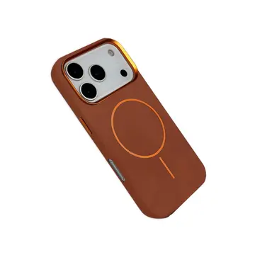 Joko  İphone 17 Pro Luno Deri Magsafe Kapak - Kahverengi