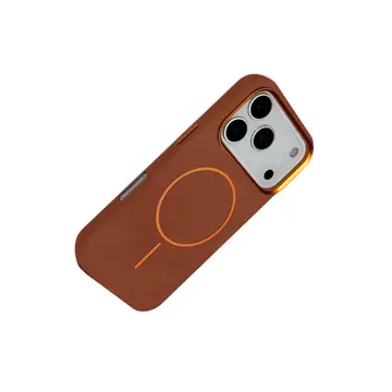 Joko  İphone 17 Pro Max Luno Deri Magsafe Kapak - Kahverengi