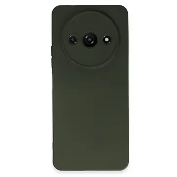 Xiaomi Redmi A3 4g Kılıf Nano İçi Kadife Silikon - Koyu Yeşil