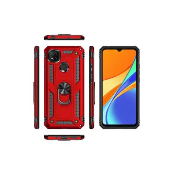 Xiaomi Redmi 9c Kılıf Sofya Yüzüklü Silikon Kapak - Gold