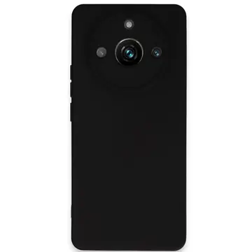 Realme 11 Pro Kılıf Nano İçi Kadife Silikon - Siyah