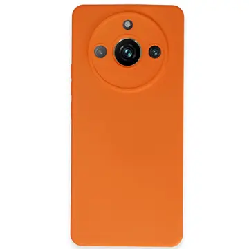 Realme 11 Pro Kılıf Nano İçi Kadife Silikon - Turuncu