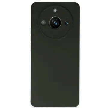 Realme 11 Pro Kılıf Nano İçi Kadife Silikon - Koyu Yeşil
