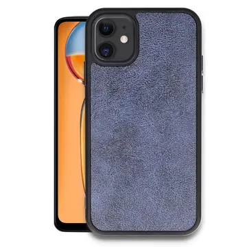 İphone 11 Kılıf Aras Deri Kapak - Lacivert
